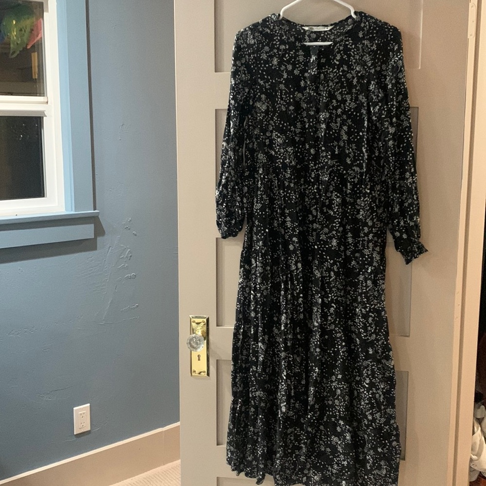 Floral Zara maxi dress size m